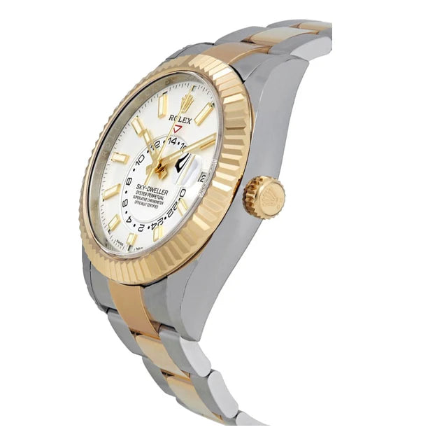 White Dial Watch - Gold-42MM