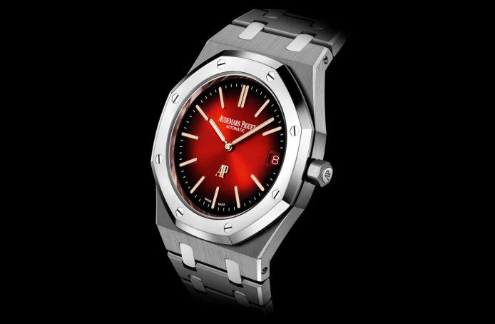 Silver 904L Steel Smoked Burgundy Dial - Watch - 39mm