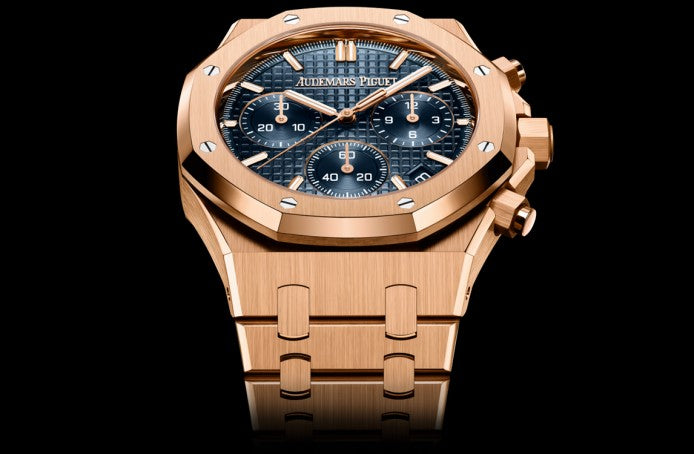 Rose gold 904L steel night blue dial-automatic watch-41mm