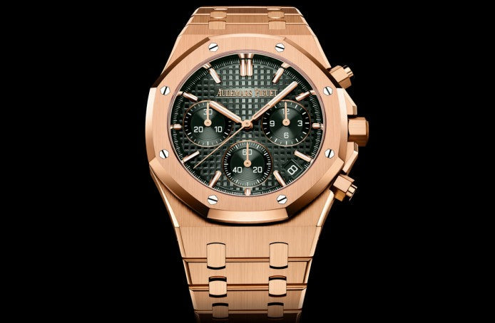 Pink Gold Khaki Green Dial CHRONOGRAPH 41mm