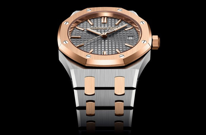 Silver Gold 904L Steel Gray Dial - Watch - 34mm