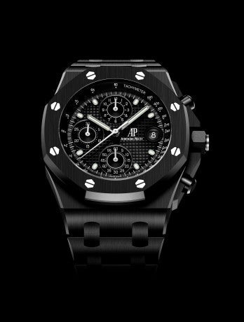 Black strap - Titanium black dial - Watch - 42mm