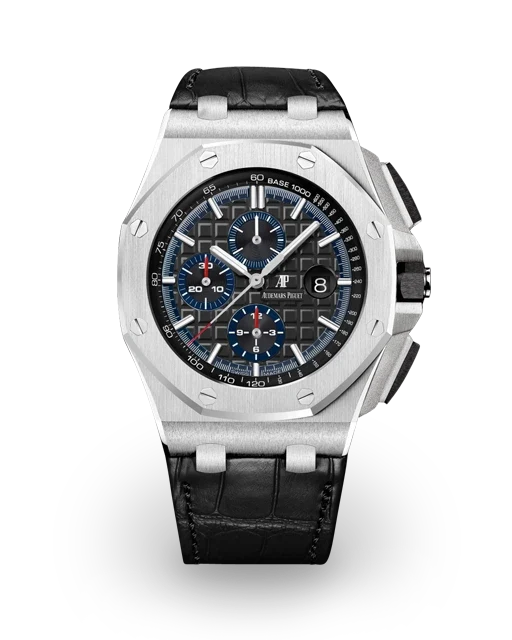 Black strap - Titanium black dial - Watch - 44mm