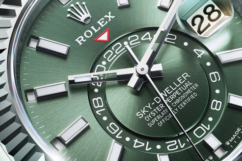 Mint Green Dial Watch - Silver-42MM