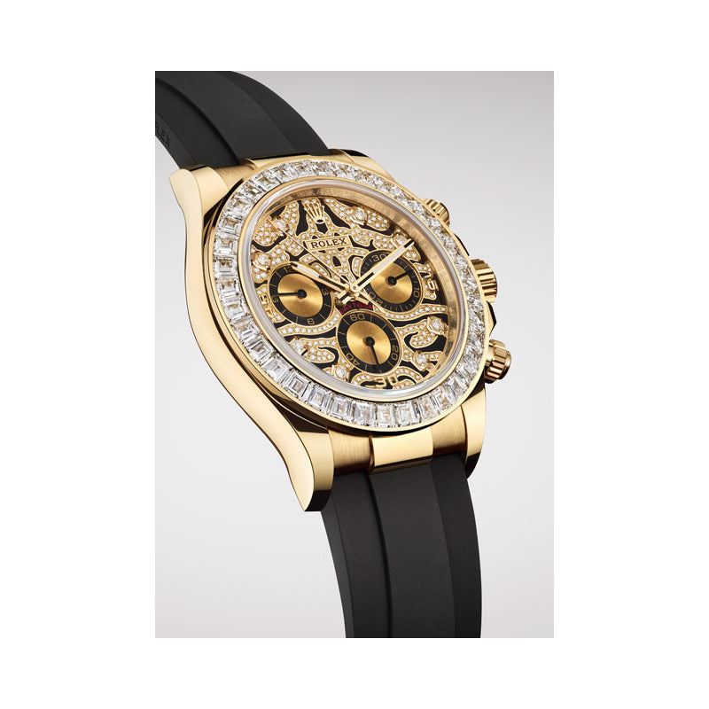Patterned dial - Black strap - 40MM