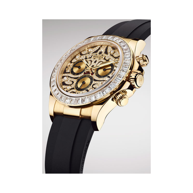 Patterned dial - Black strap - 40MM