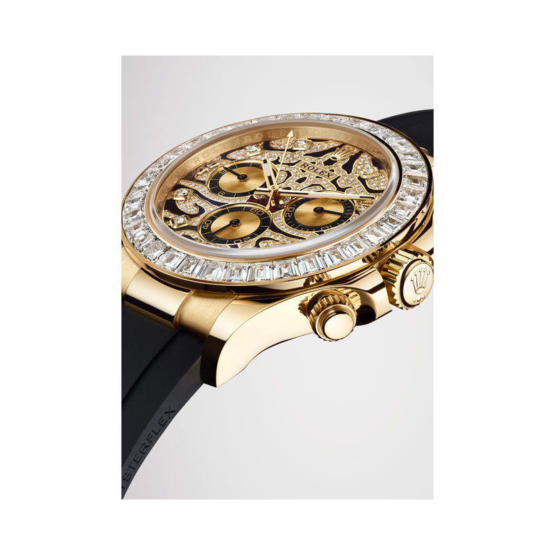 Patterned dial - Black strap - 40MM