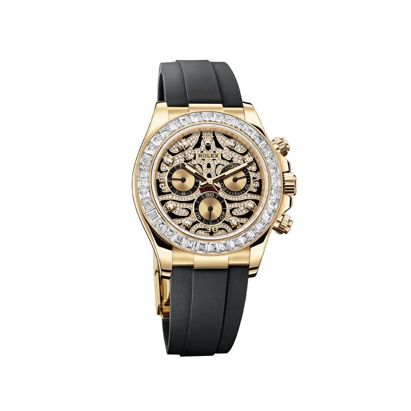 Patterned dial - Black strap - 40MM