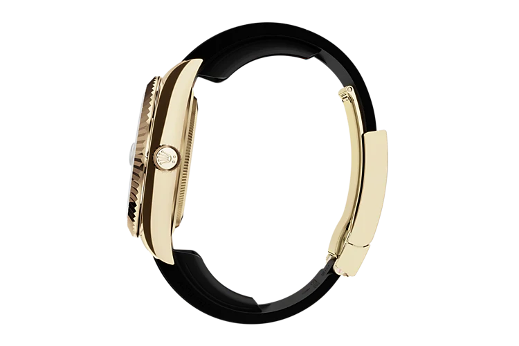 Gold Dial Watch - Black-42MM