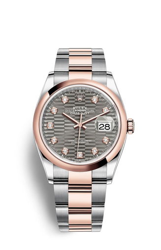 Slate Grey Dial Watch - Gold - 36MM