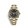 Black Dial Watch - Gold-42MM