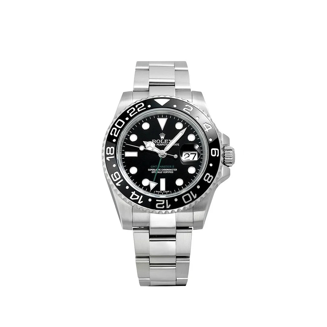 Black Dial Watch-Silver-40MM
