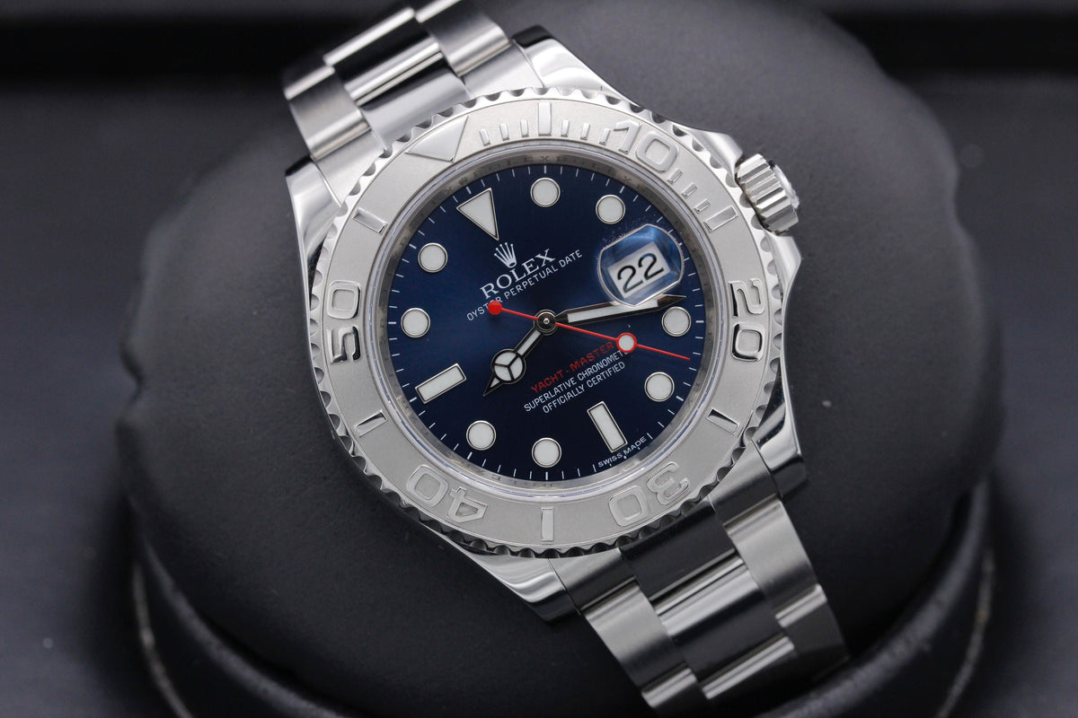 Blue Dial Watch - Silver-40MM