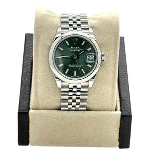 Mint Green Dial Watch -Silver-36MM