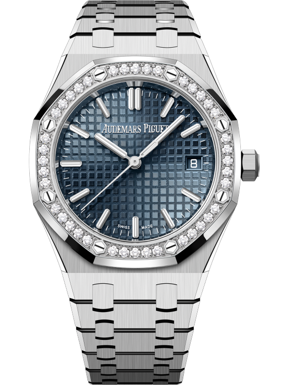 Silver Gold 904L Steel Blue Dial - Watch - 34mm