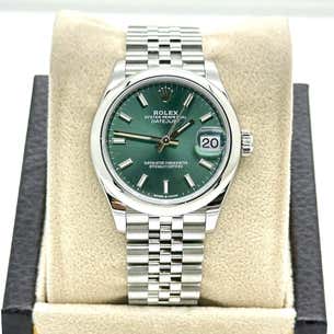 Mint Green Dial Watch -Silver-36MM