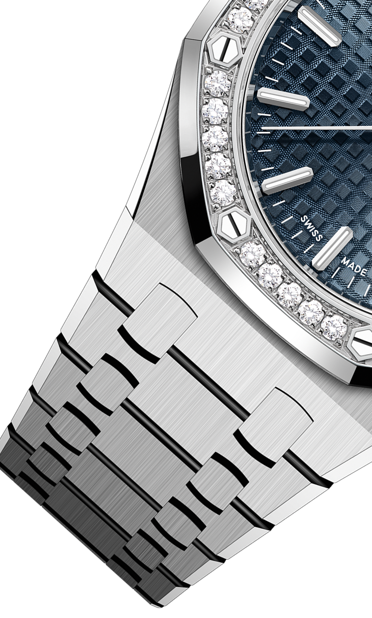 Silver Gold 904L Steel Blue Dial - Watch - 34mm