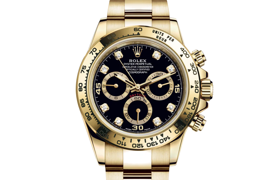 Luxury Watch Black Set with Diamonds Dial- New 40mm
