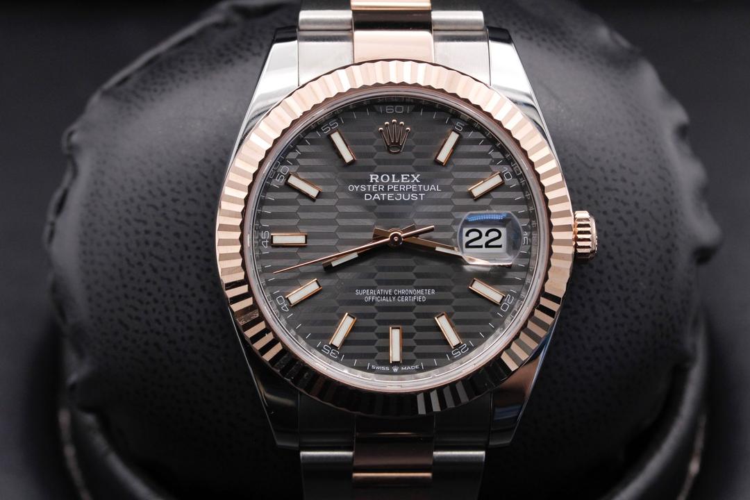Slate Grey Dial Watch - Gold - 41MM