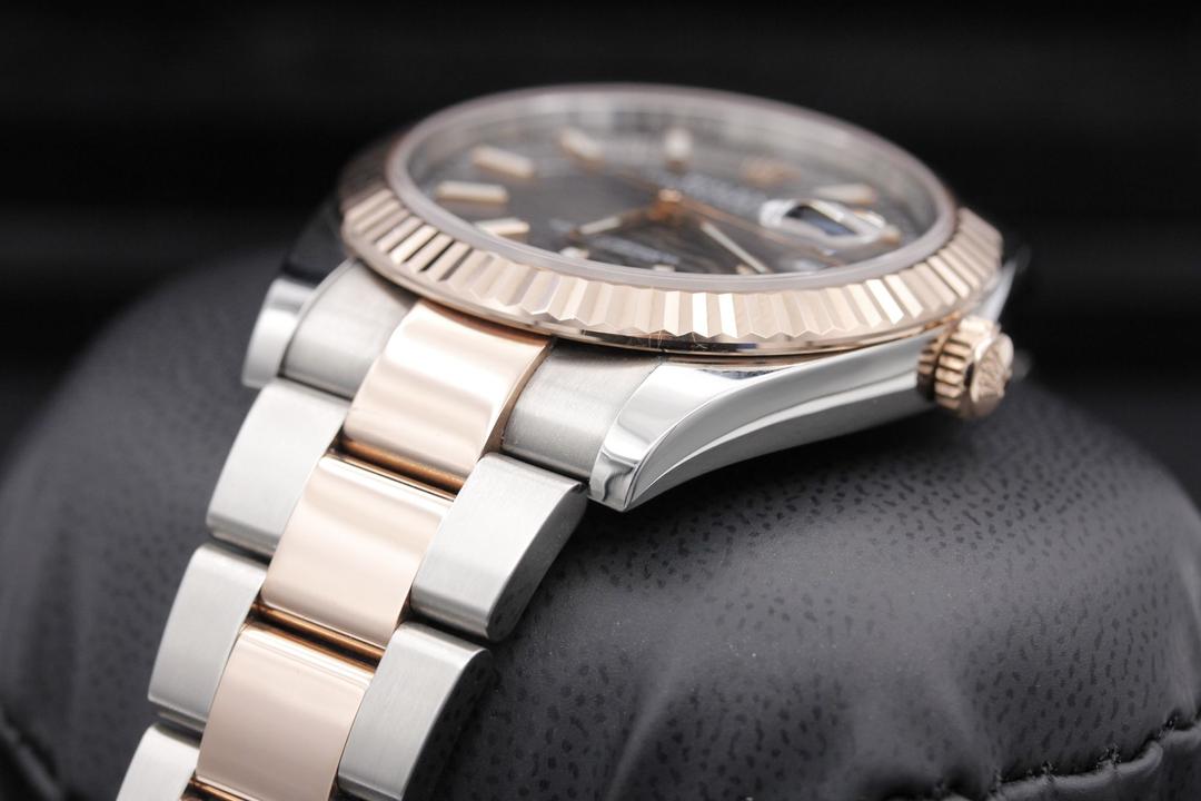 Slate Grey Dial Watch - Gold - 41MM