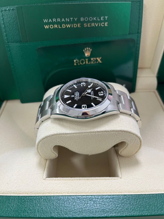 Black Dial Watch-Silver-40MM