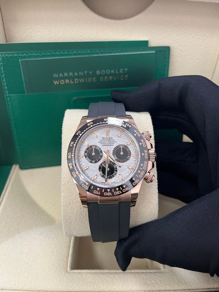 Silver Grey Dial - Black Strap - 40MM