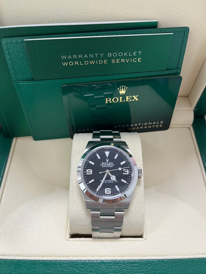 Black Dial Watch-Silver-36MM