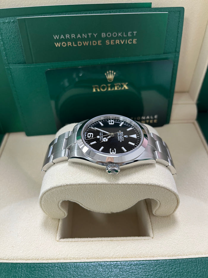 Black Dial Watch-Silver-36MM