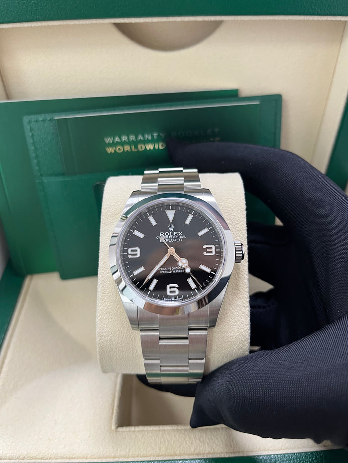 Black Dial Watch-Silver-36MM
