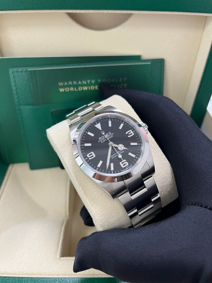 Black Dial Watch-Silver-36MM