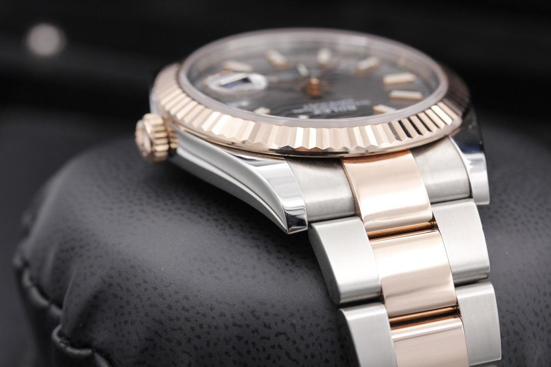 Slate Grey Dial Watch - Gold - 41MM