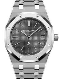 Silver 904L Steel grey dial - Watch - 39 mm