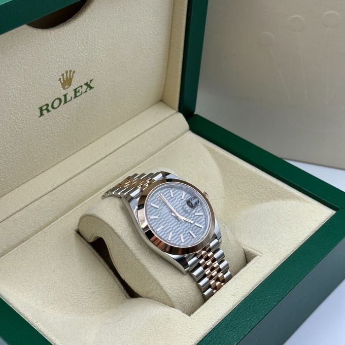 Slate Grey Dial Watch - Gold Bracelet - 41mm