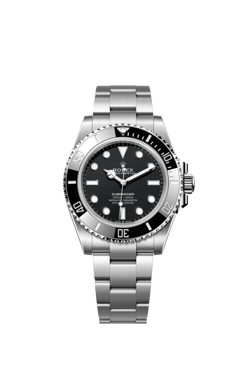 Black Dial Watch - Silver-41MM