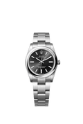 Black Dial Watch-Silver-34MM