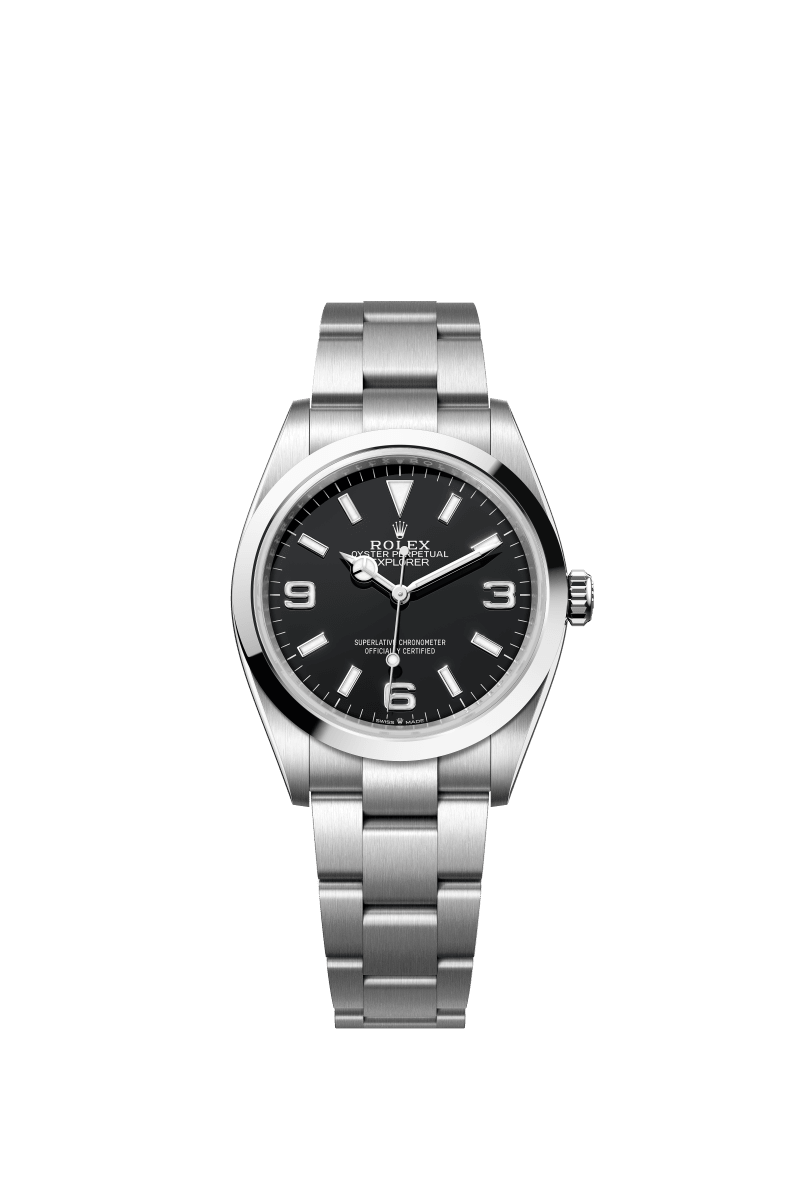 Black Dial Watch-Silver-36MM