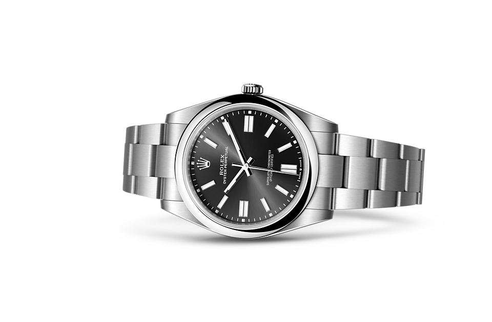 Black dial watch-Silver-41MM