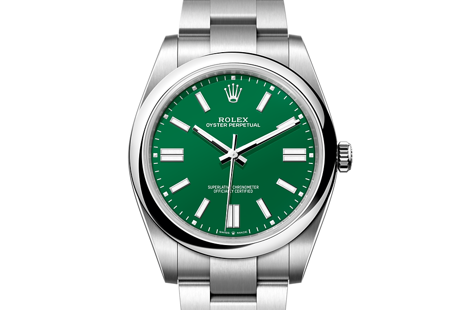 Green Dial Watch-Silver-36MM