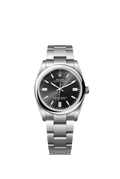 Black dial watch-Silver-36MM
