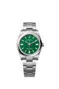 Green Dial Watch-Silver-36MM