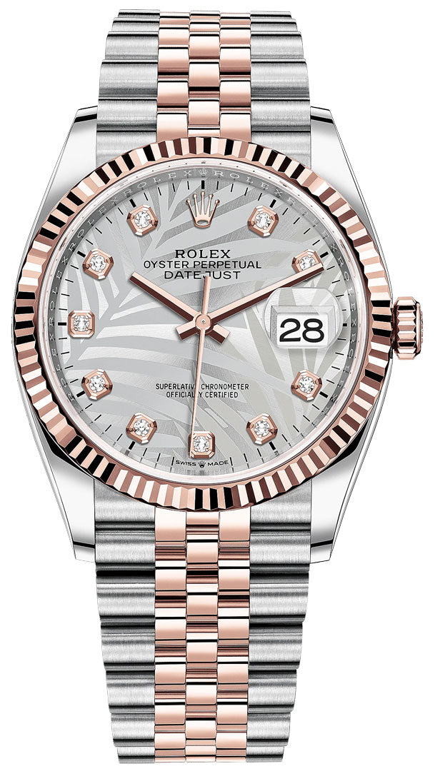 Silver dial watch - gold - 36MM