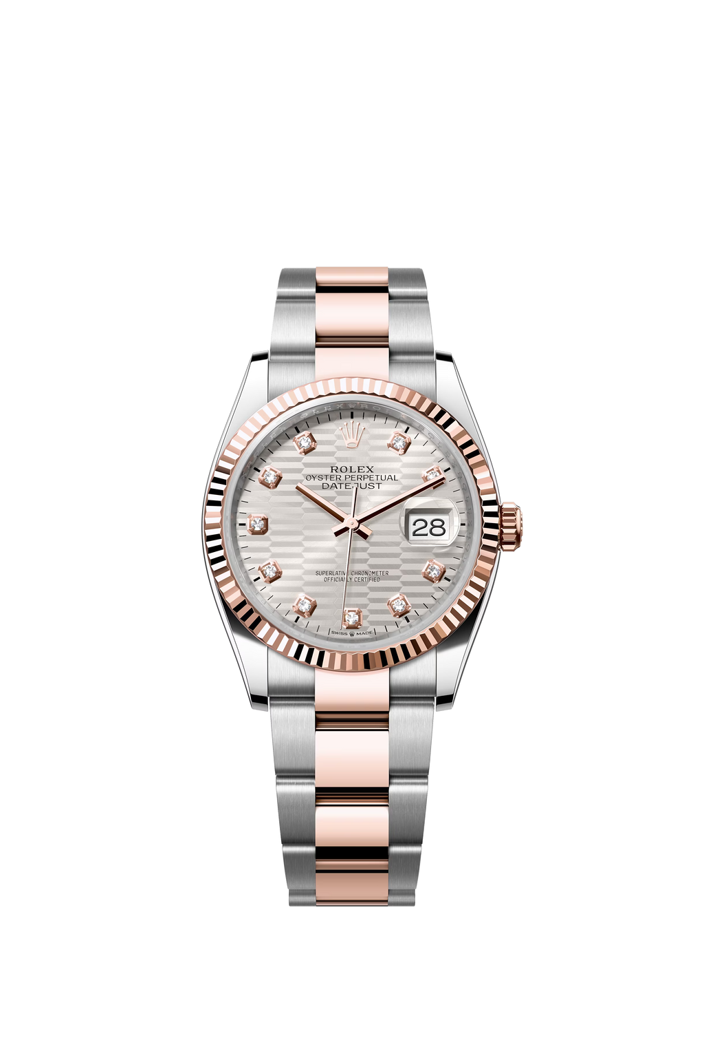 Silver dial watch - gold - 36MM