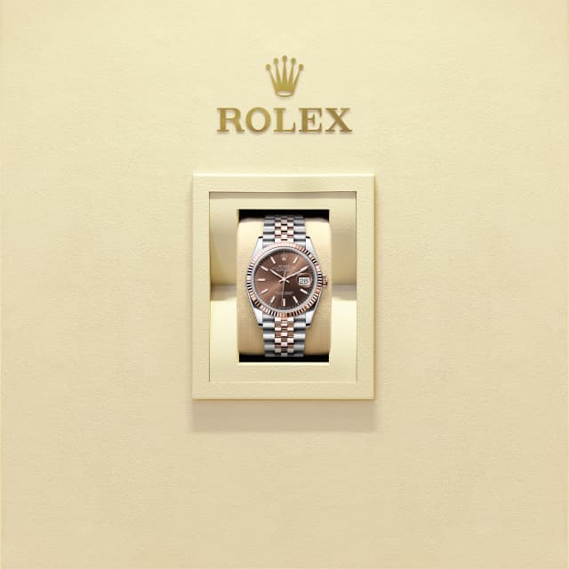 Dark Brown Dial Watch - Gold Bracelet - 36mm