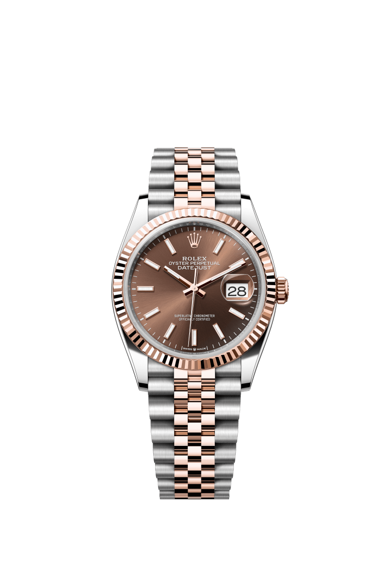 Dark Brown Dial Watch - Gold-36MM