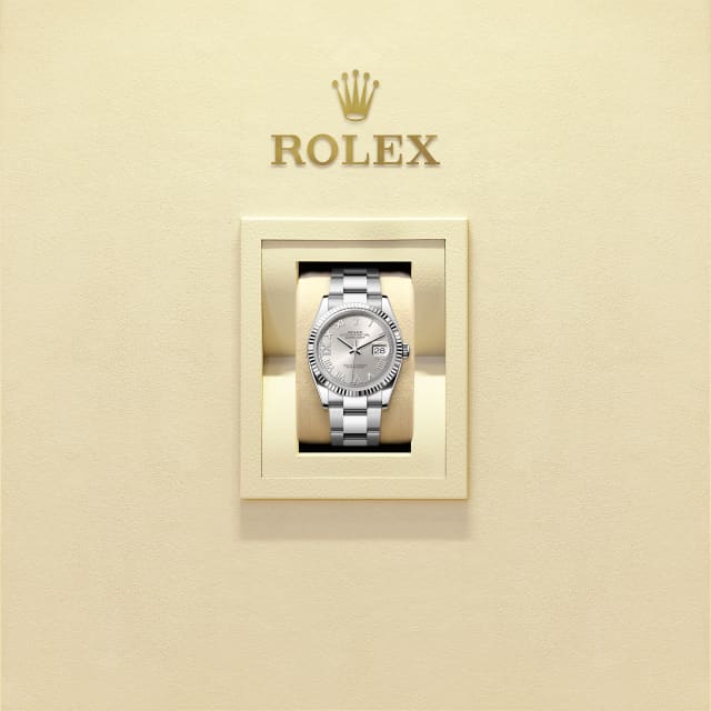 Silver dial watch -Silver bracelet -36mm
