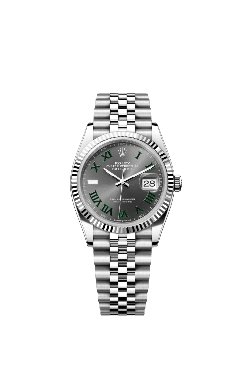 Slate Grey Dial Watch - Silver Bracelet - 36mm