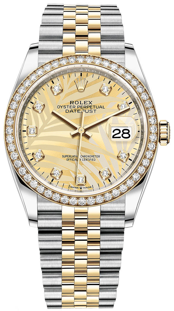 Gold dial watch - gold-36MM