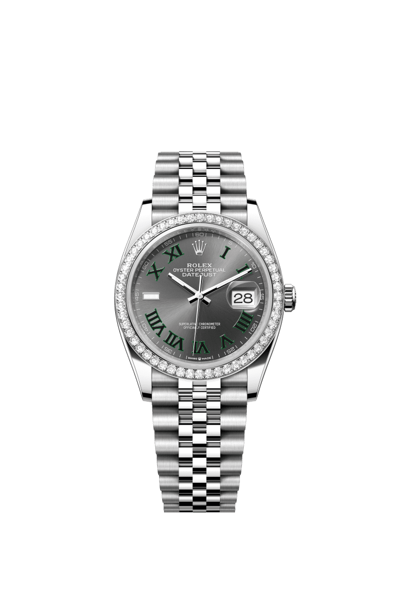 Slate Grey Dial Watch - Silver Bracelet - 36mm