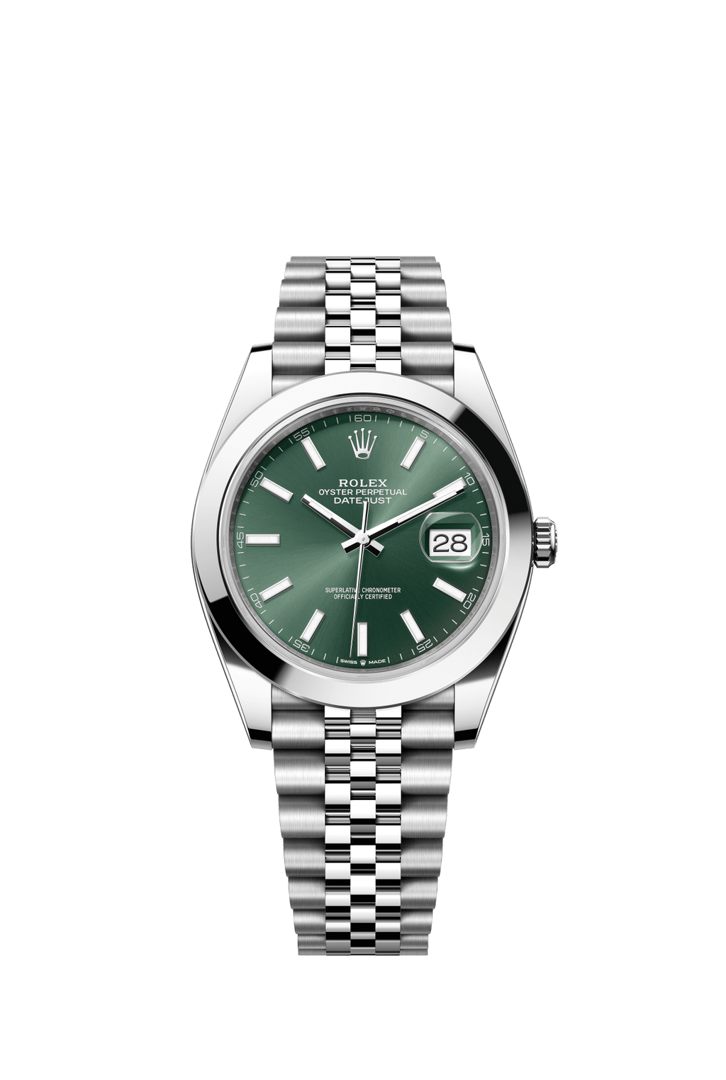 Mint Green Dial Watch -Silver-41MM