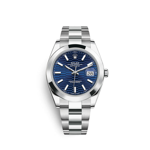 Blue Dial Watch -Silver-41MM